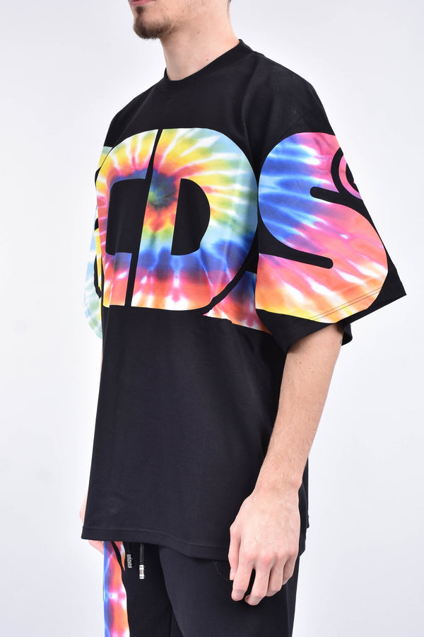 GCDS T-shirt girocollo macro tie dye logo