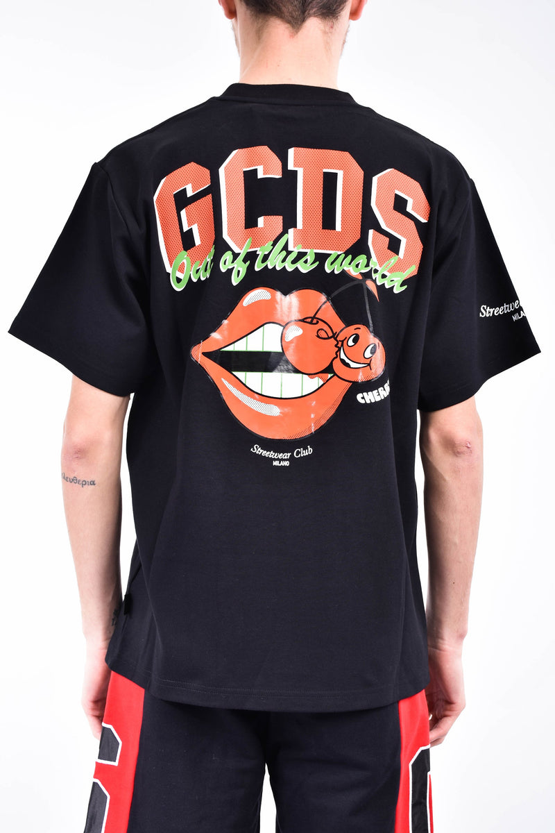 GCDS T-shirt girocollo con stampa