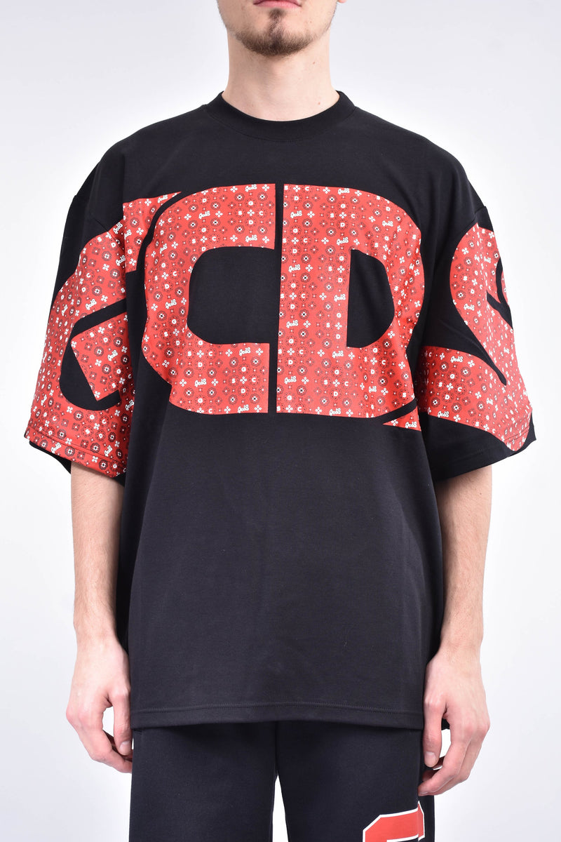 GCDS T-shirt girocollo macro logo bandana