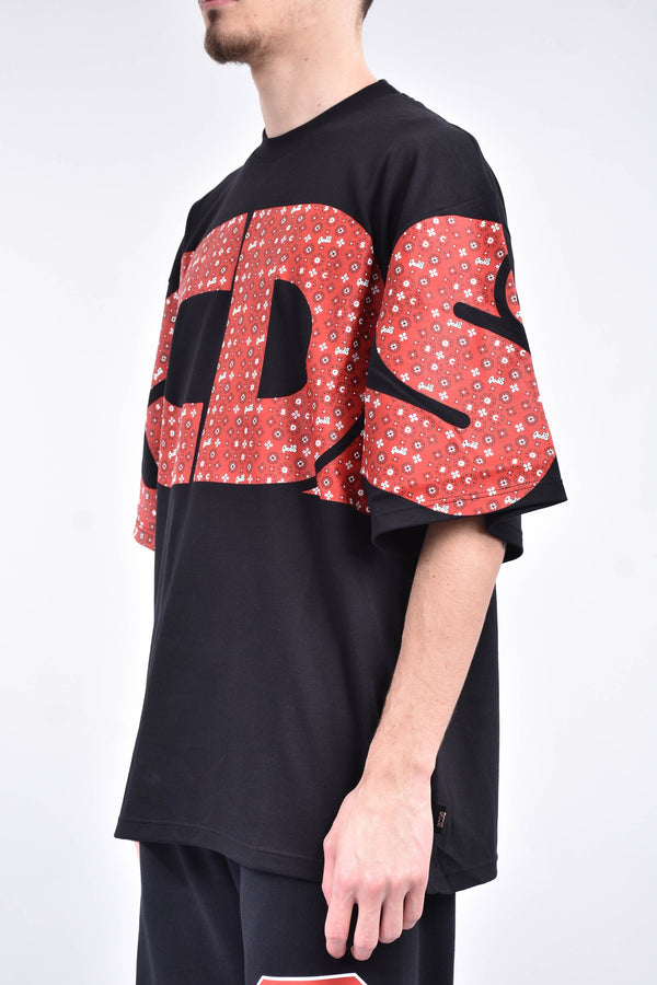 GCDS T-shirt girocollo macro logo bandana