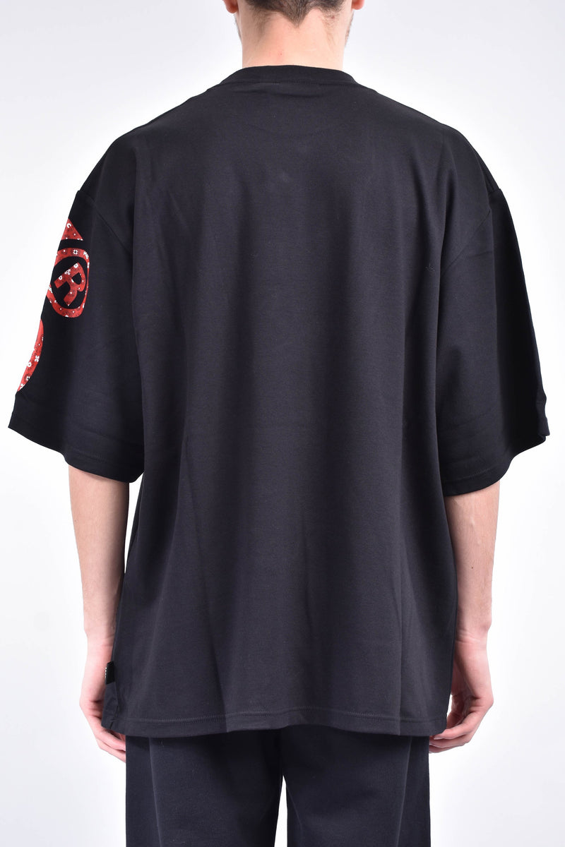 GCDS T-shirt girocollo macro logo bandana