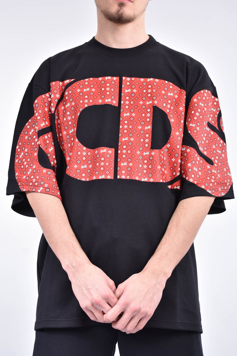 GCDS T-shirt girocollo macro logo bandana