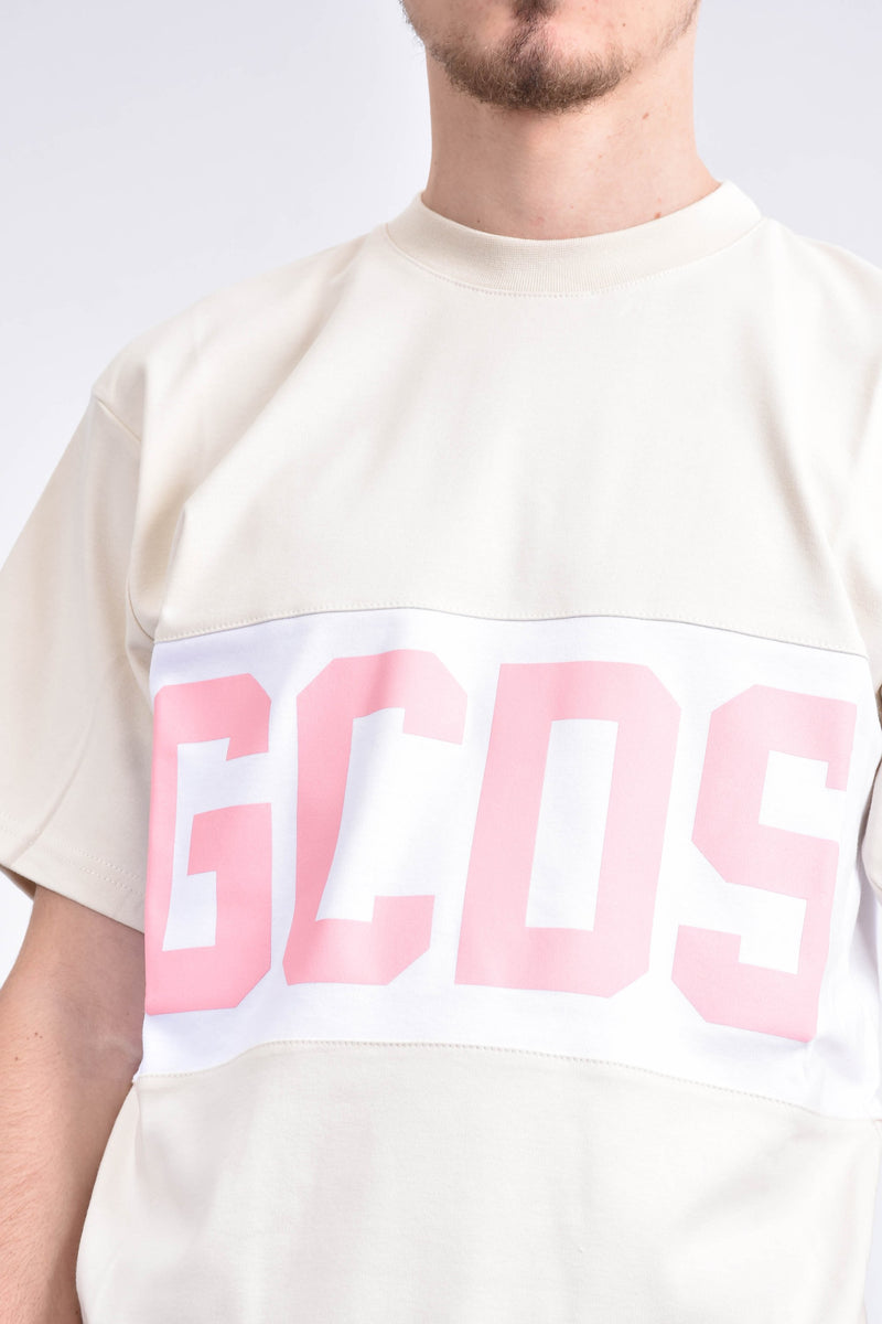 GCDS T-shirt band logo girocollo