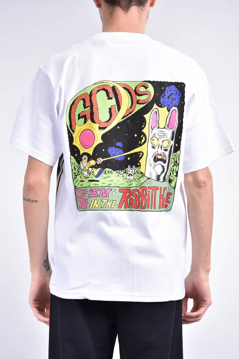 GCDS T-shirt girocollo con stampa