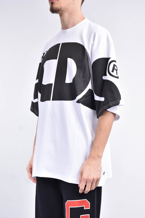 GCDS T-shirt girocollo macro logo round