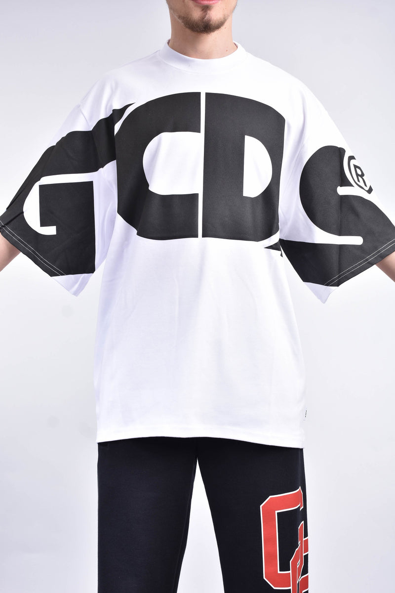 GCDS T-shirt girocollo macro logo round