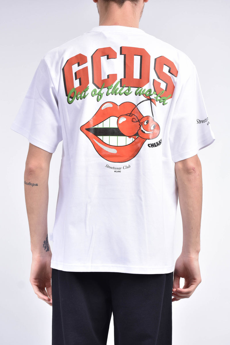 GCDS T-shirt girocollo con stampa