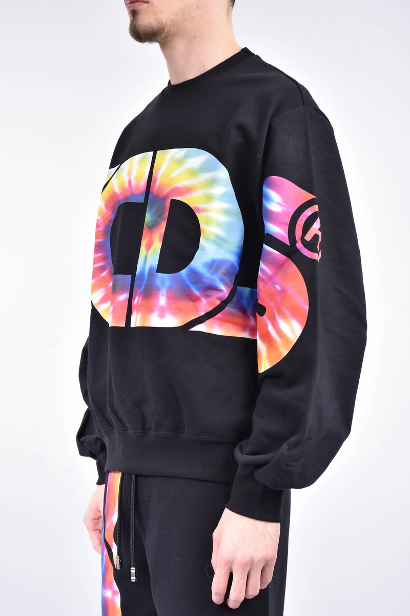 GCDS Felpa girocollo macro tie dye logo