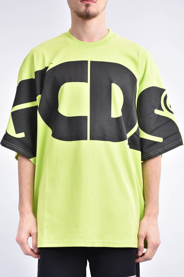 GCDS T-shirt girocollo macro logo round