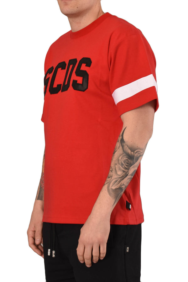 GCDS T-SHIRT GIROCOLLO CON LOGO