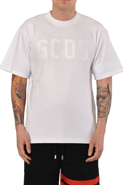 GCDS T-SHIRT GIROCOLLO CON LOGO