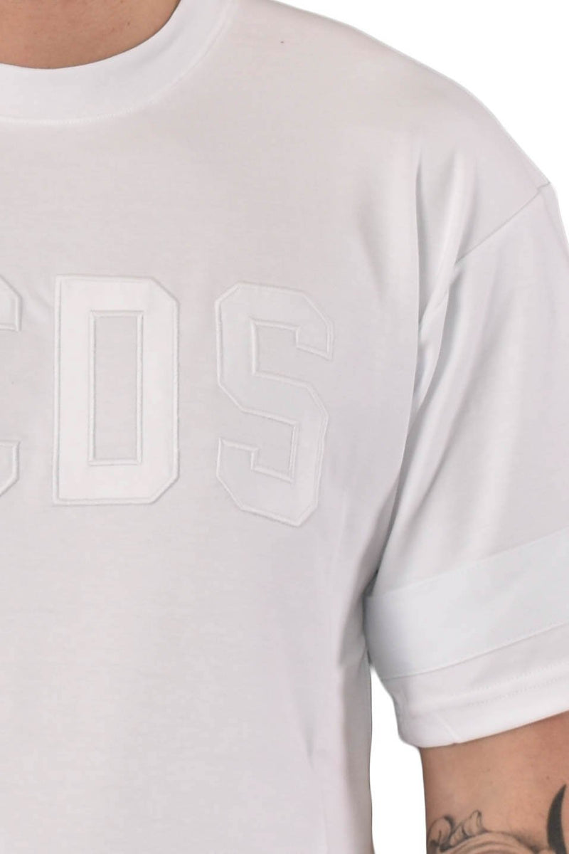 GCDS T-SHIRT GIROCOLLO CON LOGO