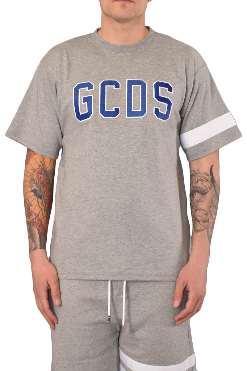 GCDS T-SHIRT GIROCOLLO CON LOGO