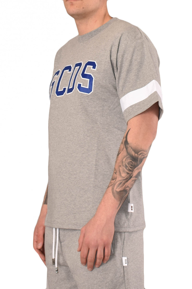 GCDS T-SHIRT GIROCOLLO CON LOGO