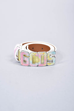 GCDS Cintura tie dye con logo