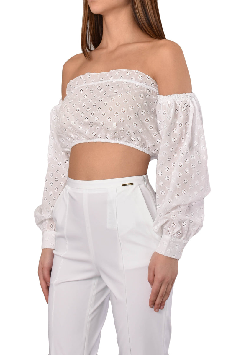 GIULIA N COUTURE CROP TOP