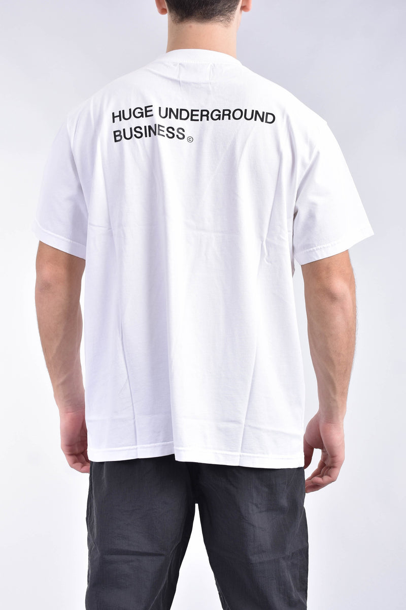 HUGE UNDERGROUND T-shirt con logo in cotone