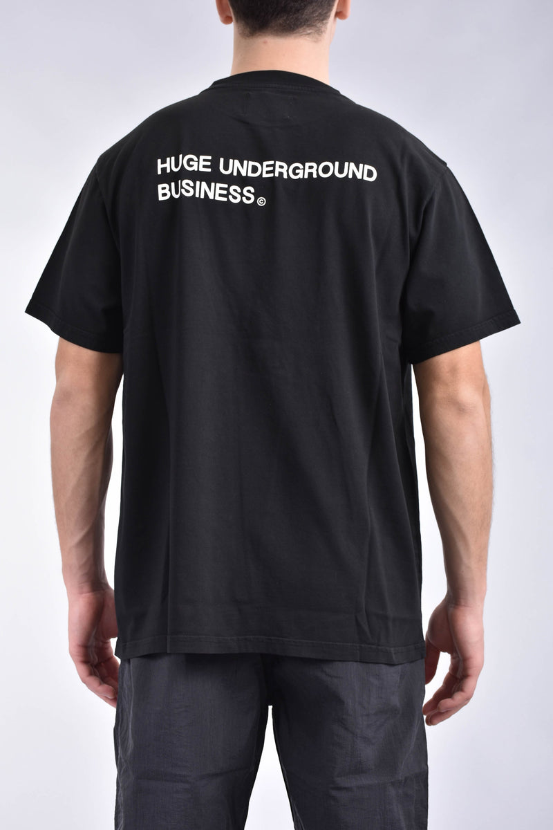 HUGE UNDERGROUND T-shirt con logo in cotone