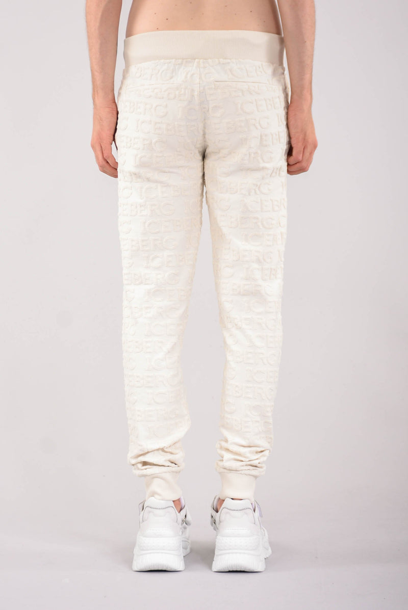 ICEBERG Pantaloni jogging con logo all over 3D