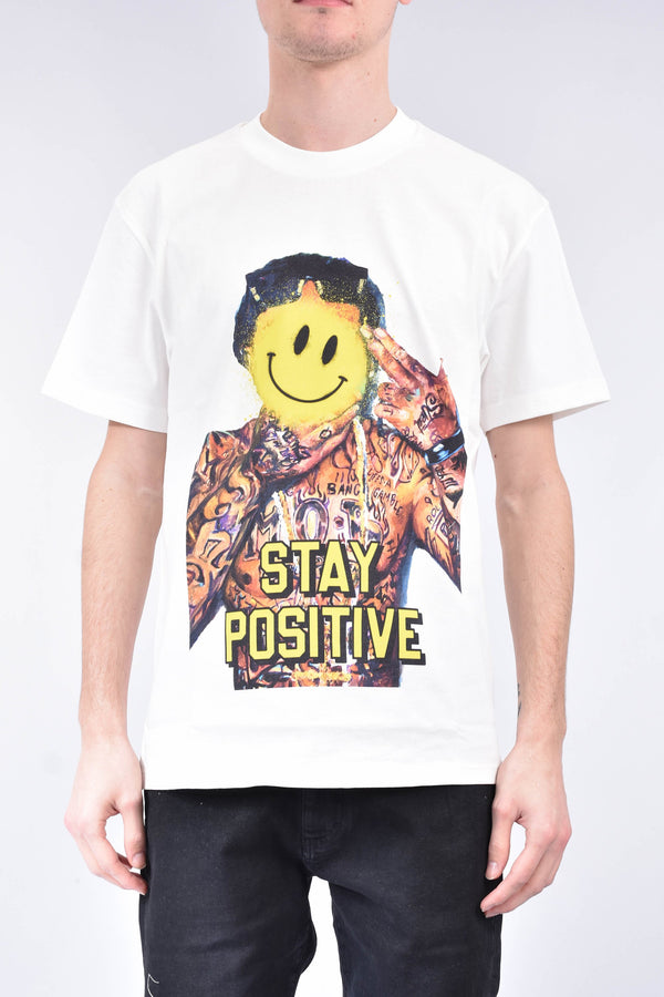 IH NOM UH NIT T-shirt whit wayne positive print on front and lowercase logo on back