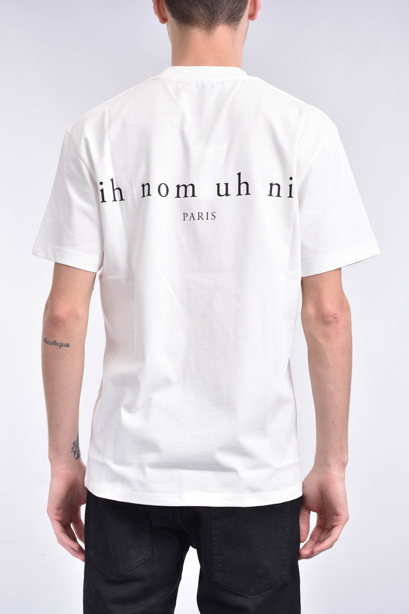 IH NOM UH NIT T-shirt whit wayne positive print on front and lowercase logo on back