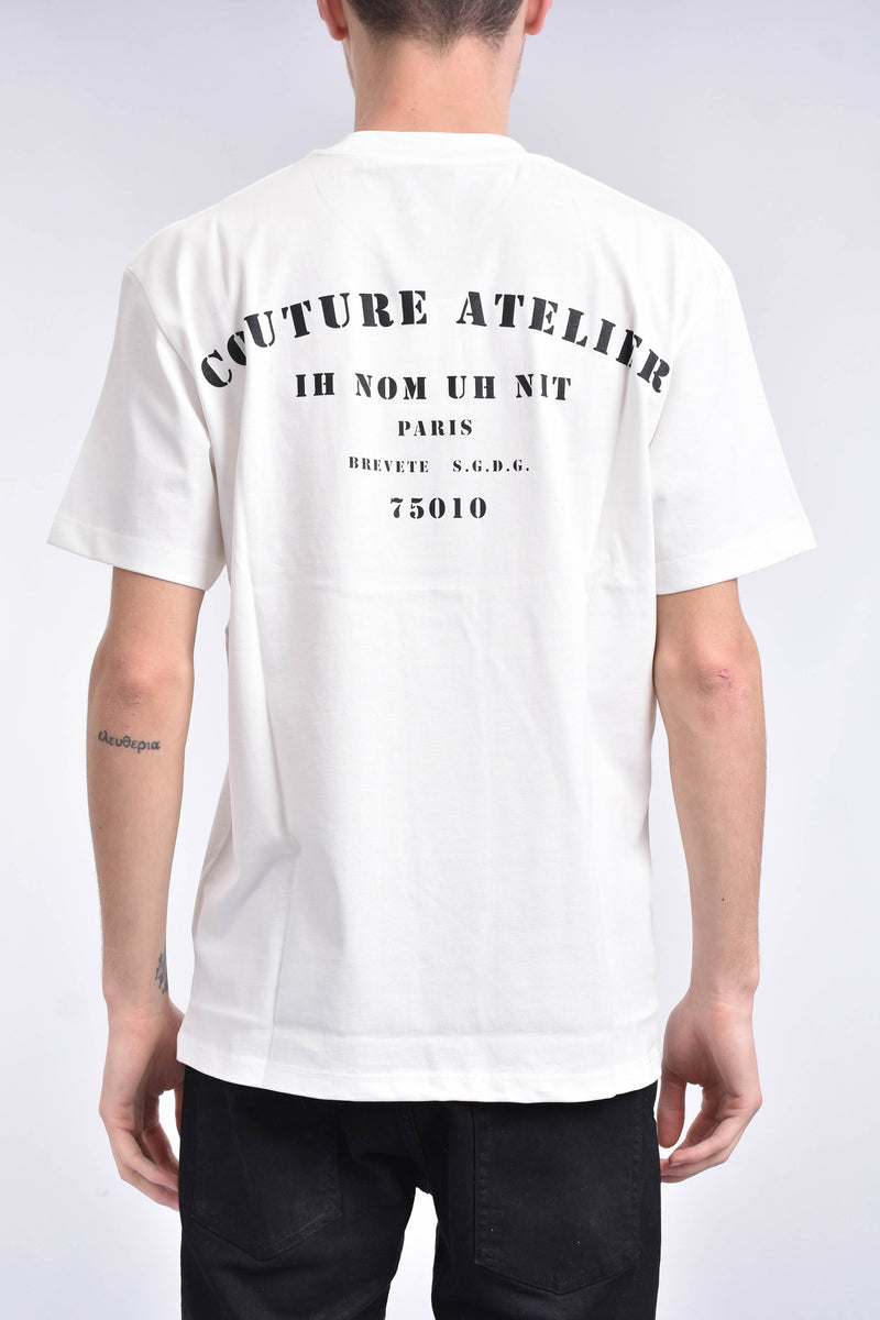 IH NOM UH NIT T-shirt whit couture atelier printed on front and back