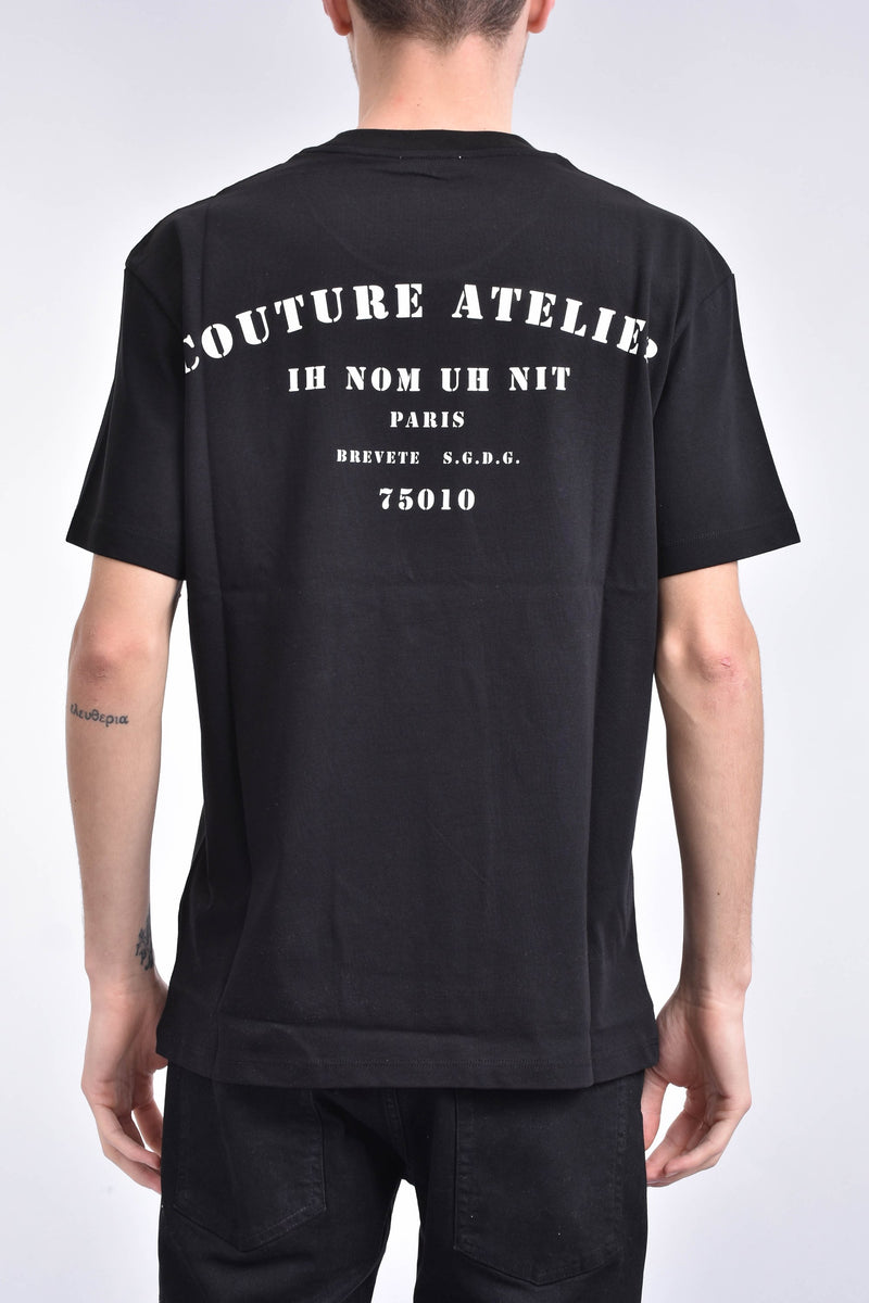 IH NOM UH NIT T-shirt whit couture atelier printed on front and back