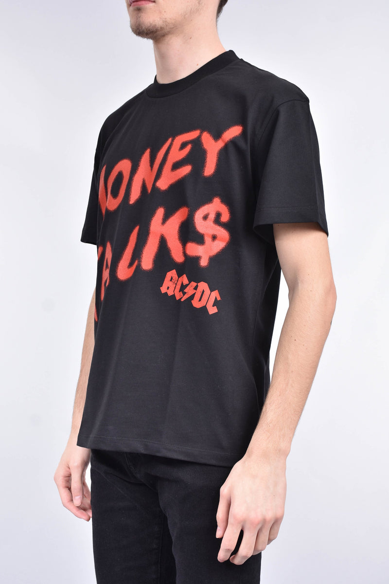 IH NOM UH NIT T-shirt ac/dc money talks spray on front and logo