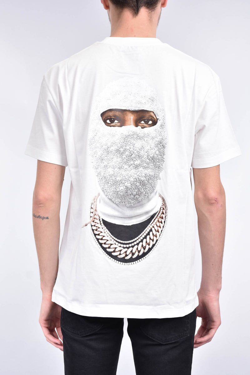 IH NOM UH NIT T-shirt whit heritage print on front and future mask on back