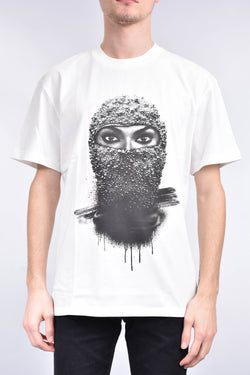 IH NOM UH NIT T-shirt whit black pearl woman mask on front