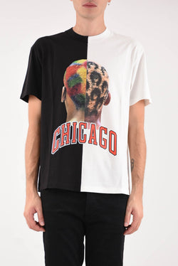 IH NOM UH NIT T-shirt whit double chicago player number and logo on back