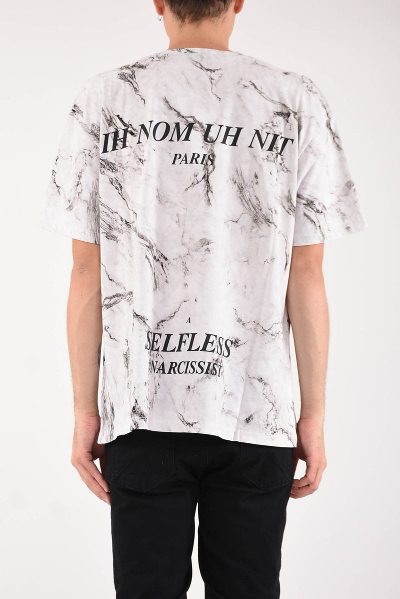 IH NOM UH NIT T-shirt marble all over david statute on front