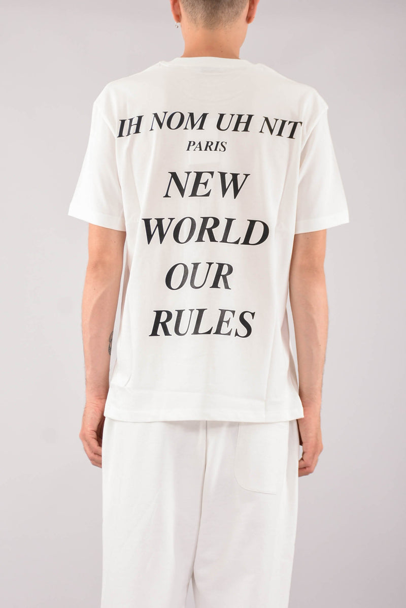 IH NOM UH NIT T-shirt classic fit whit new world paint