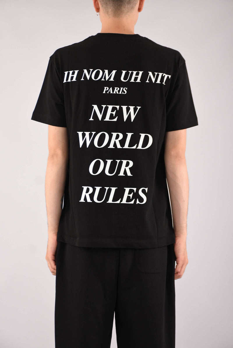 IH NOM UH NIT T-shirt classic fit whit new world paint