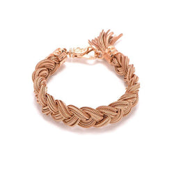 EMANUELE BICOCCHI Rose gold plated braided bracelet