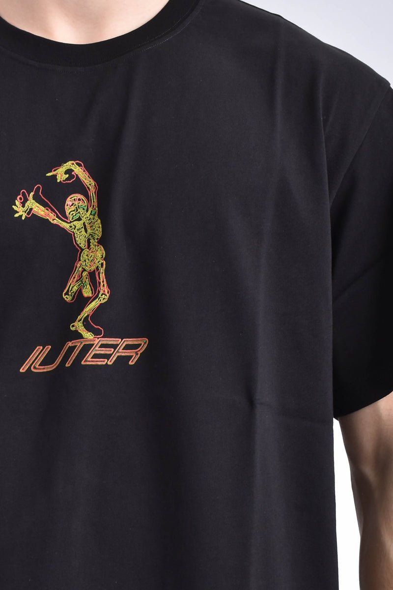 IUTER T-shirt skeleton in cotone