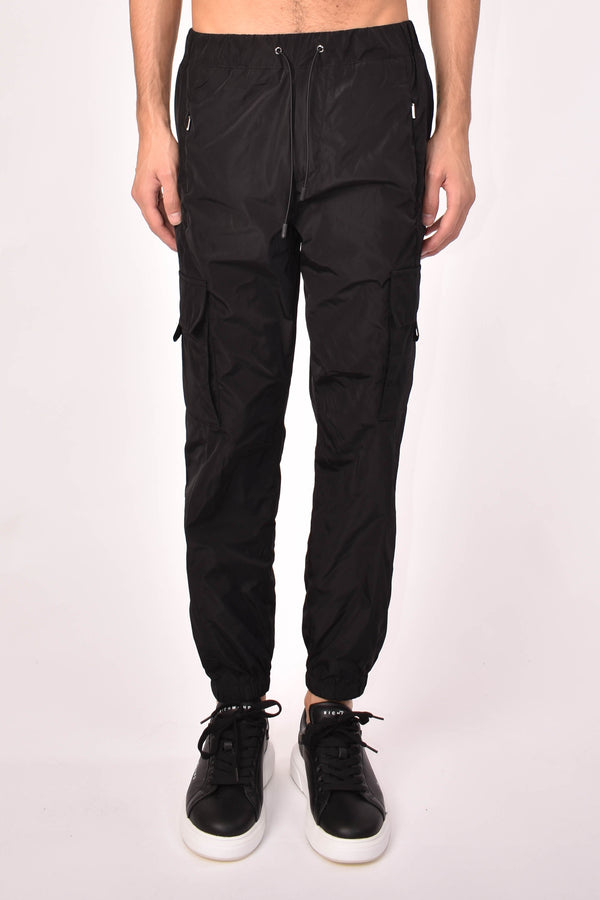 JOHN RICHMOND PANTALONI JOGGER POSET IN NYLON