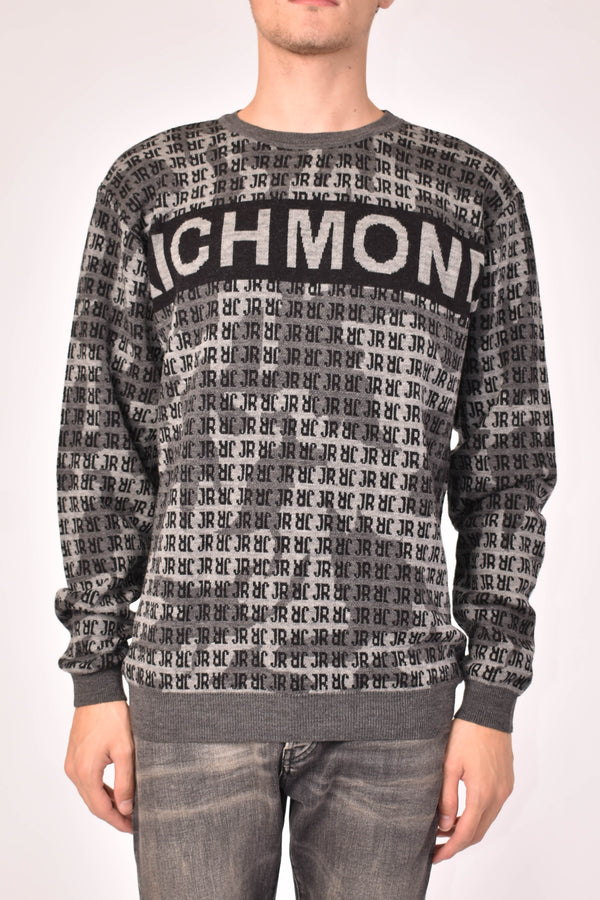 JOHN RICHMOND MAGLIA KRIM CON LOGO