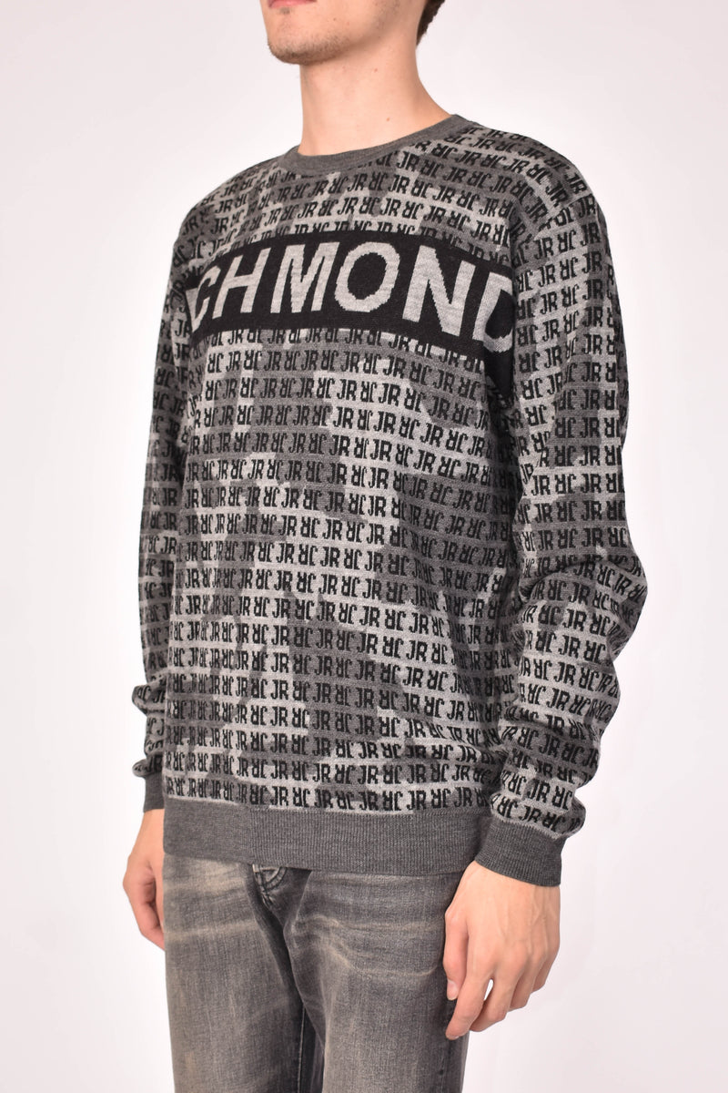 JOHN RICHMOND MAGLIA KRIM CON LOGO