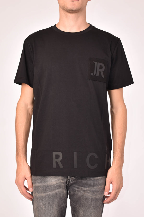 JOHN RICHMOND T-SHIRT SPITZE  GIROCOLLO