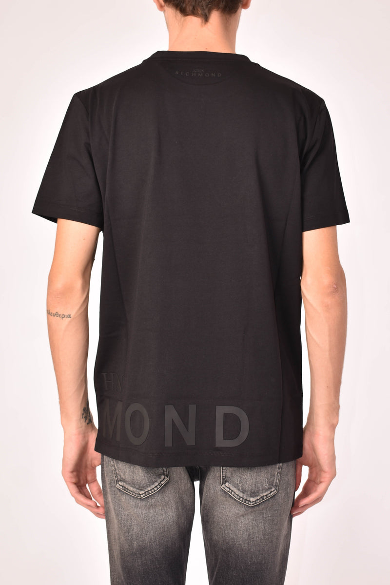 JOHN RICHMOND T-SHIRT SPITZE  GIROCOLLO