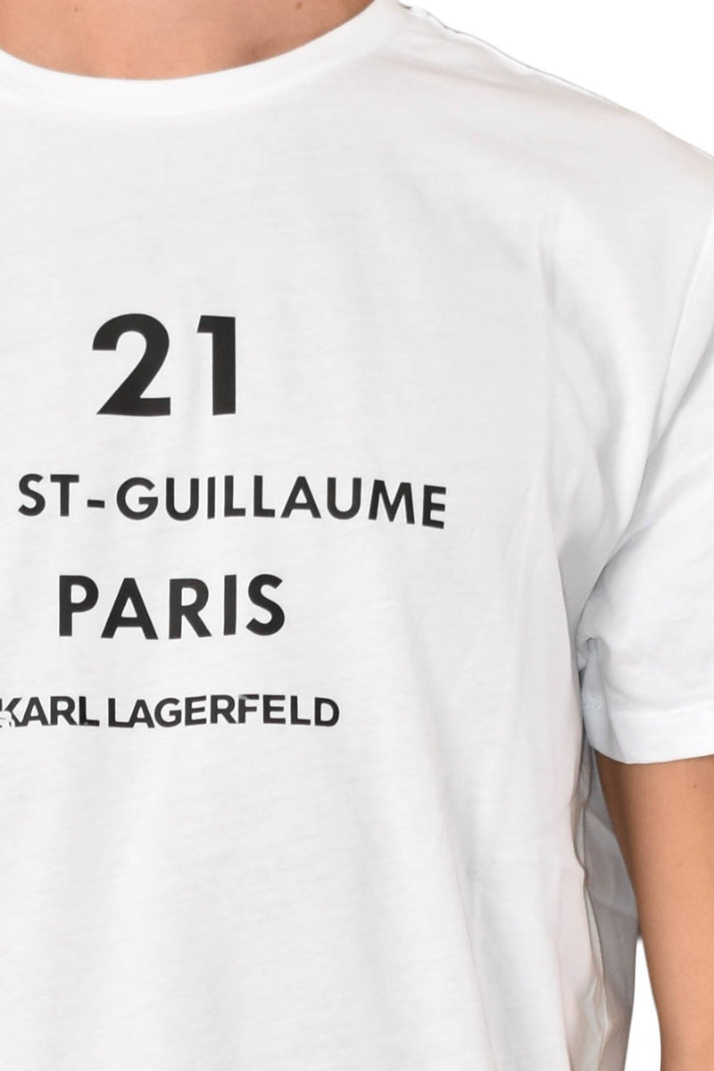 KARL LAGERFELD T-SHIRT GIROCOLLO CON LOGO