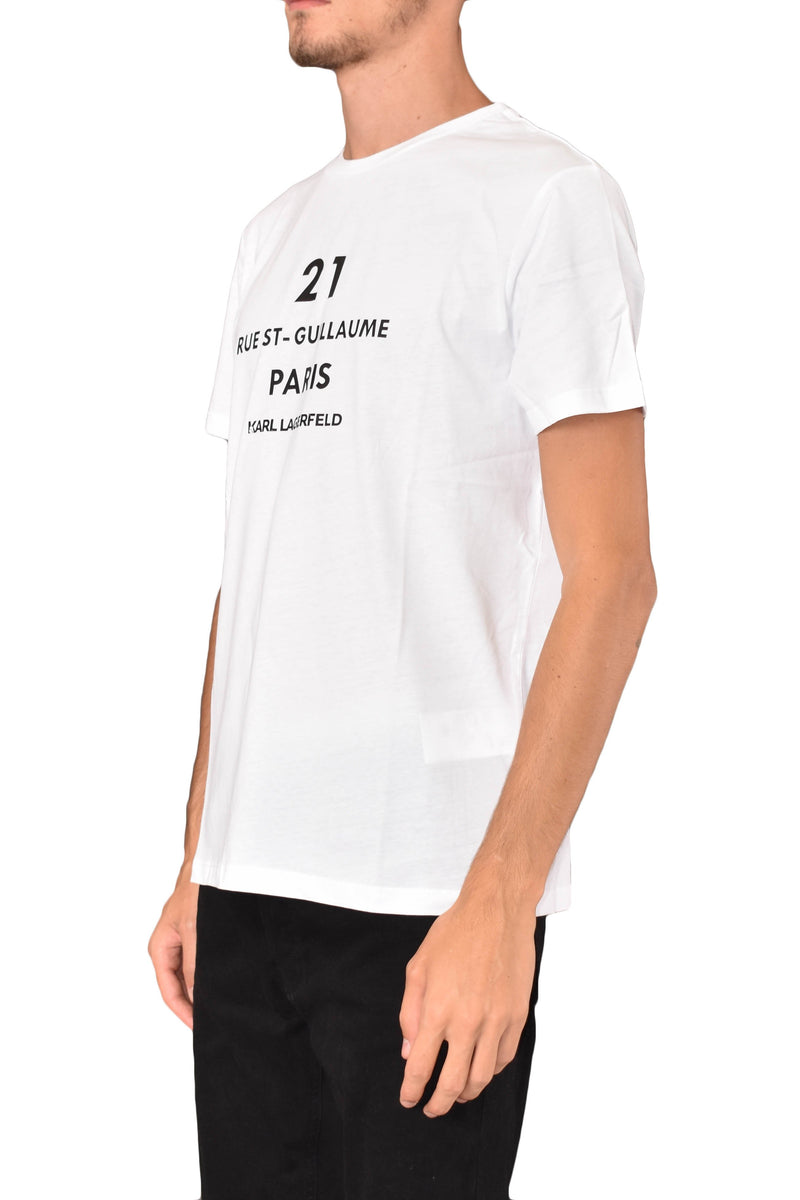 KARL LAGERFELD T-SHIRT GIROCOLLO CON LOGO