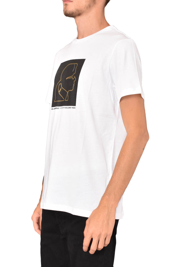 KARL LAGERFELD T-SHIRT GIROCOLLO CON LOGO