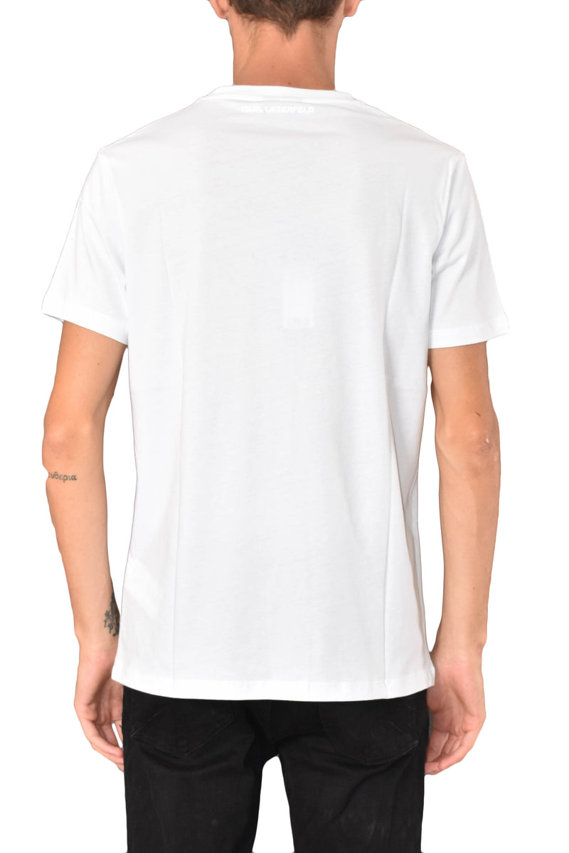 KARL LAGERFELD T-SHIRT GIROCOLLO CON LOGO