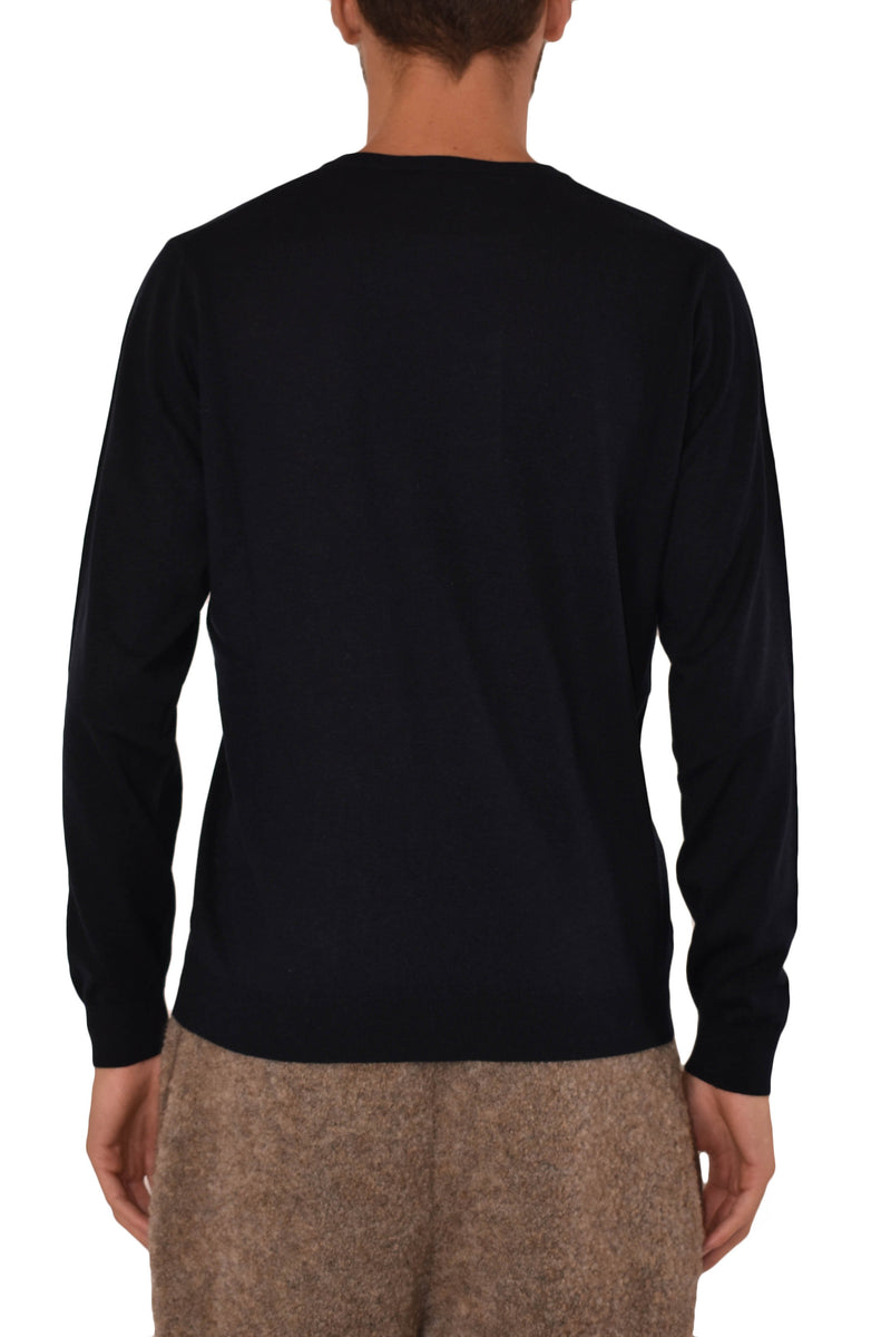 LANEUS MAGLIA GIROCOLLO IN SETA CASHMERE