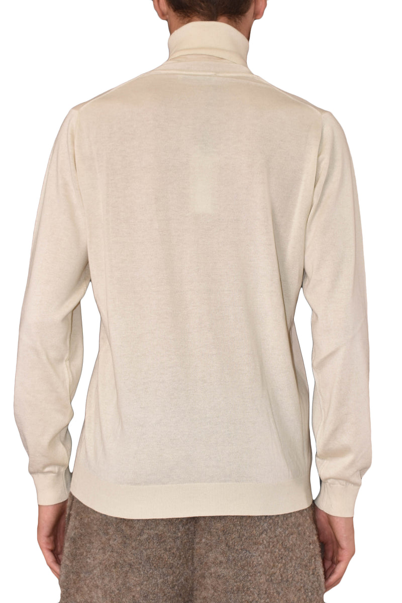 LANEUS MAGLIA COLLO ALTO IN SETA CASHMERE