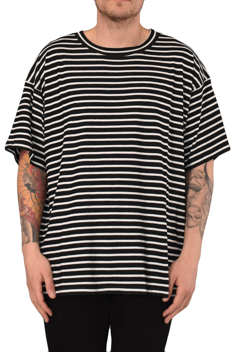 LANEUS T-SHIRT RIGATA OVERSIZE