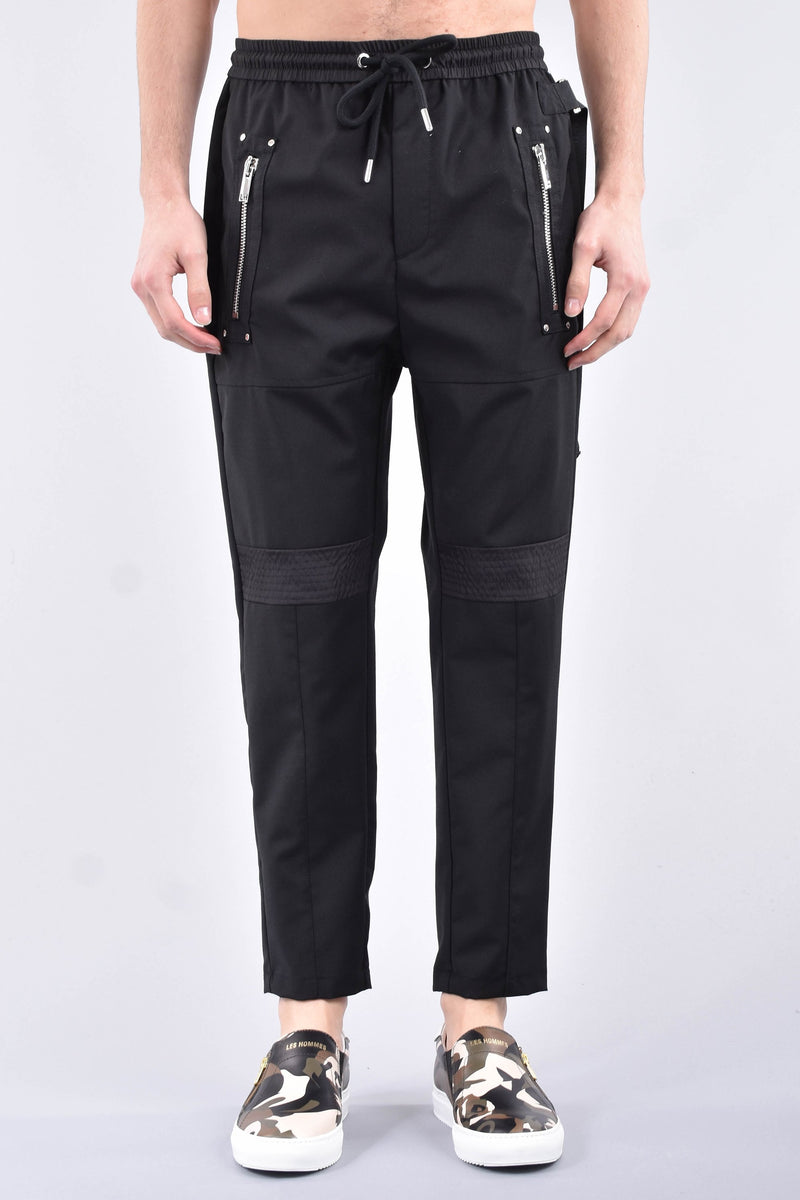 LES HOMMES Pantaloni jogging in fresco lana