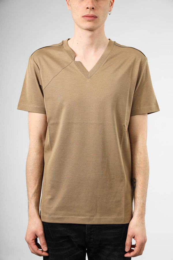 LES HOMMES T-shirt con dettagli in cotone